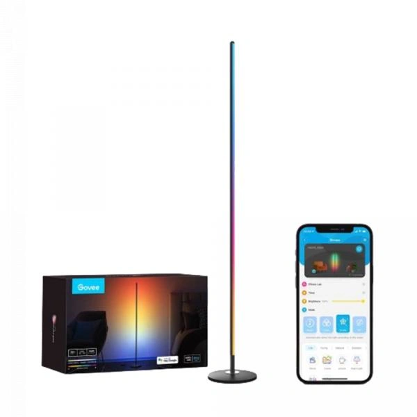 Торшер умный Govee H6076 RGBICW Smart Corner Floor Lamp Черный image